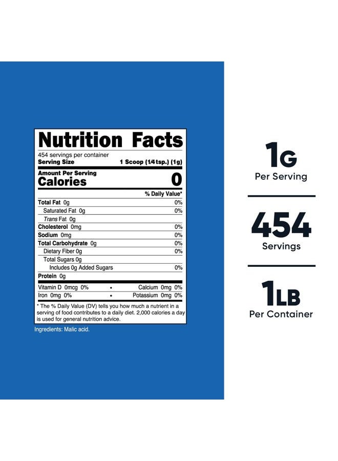 Nutricost Malic Acid Powder 1LB - Gluten Free, Non-GMO (454 Grams) - Image 2