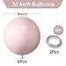 KALOR 36 Inch Giant Light Pink Balloons 6 Pack Large Round Light Pink Latex Balloons for Anniversary Birthday Christmas Wedding Baby Shower Party Decorations - Image 4