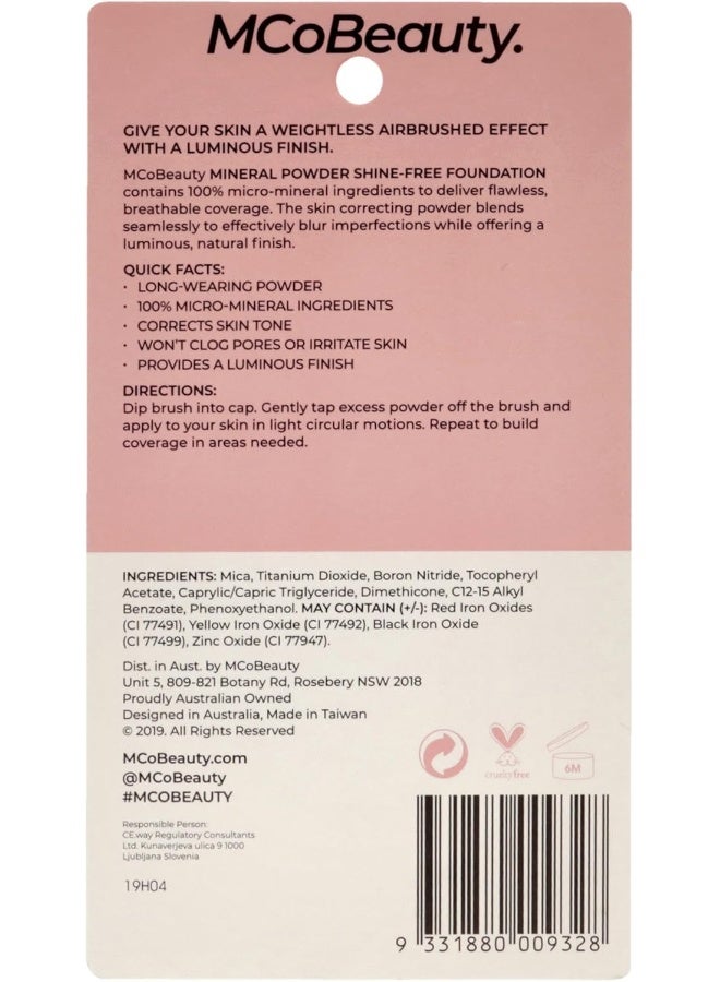 MCoBeauty Mineral Powder Shine-Free Foundation - 01 Classic Ivory - Image 2