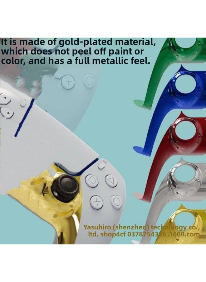 general Neutral PS5 Shell Replacement Face Cover Protective Shell For PS5 Bottom Decorative Strip Protection Cover Decorative Piece-Product Color:Spray Gold Color Box Packaging Blister Delivery Film - Image 3