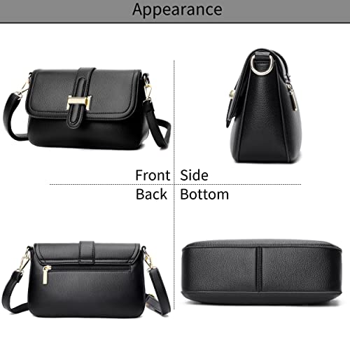 FSD.WG Fashion Quilted Crossbody Bag,Leather Ladies Shoulder Purses, Mini Shoulder Bag,Phone Wallet Purse for Women - Image 3