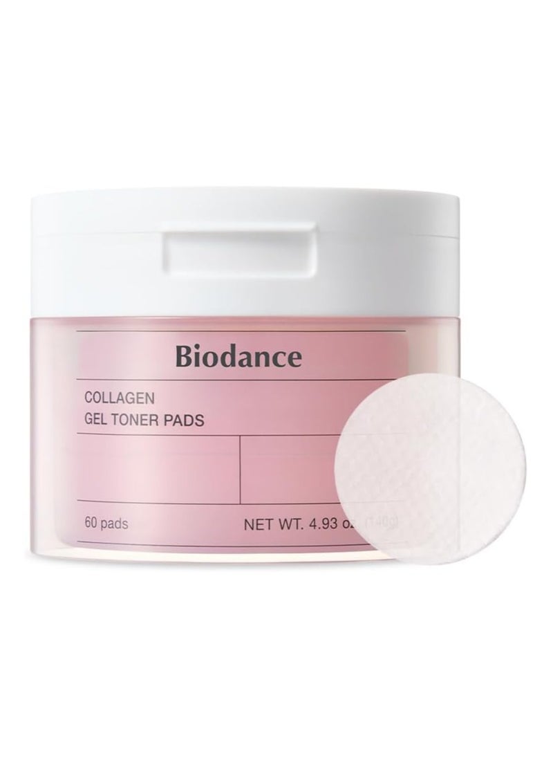 BIODANCE Biodance Collagen Gel Toner Pads – Korean Skincare for Pore Tightening & Firming – 60 Pads with Collagen & Hyaluronic Acid for Sensitive Skin  - Image 1