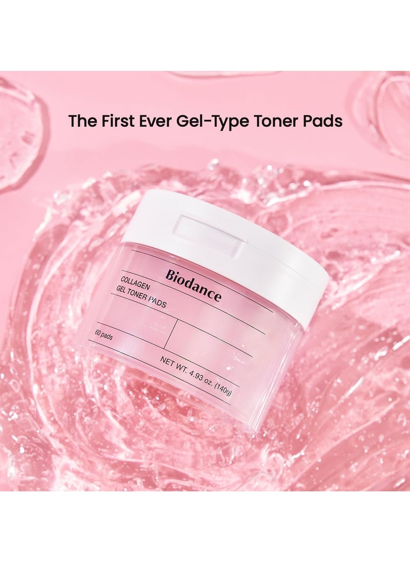 BIODANCE Biodance Collagen Gel Toner Pads – Korean Skincare for Pore Tightening & Firming – 60 Pads with Collagen & Hyaluronic Acid for Sensitive Skin  - Image 2