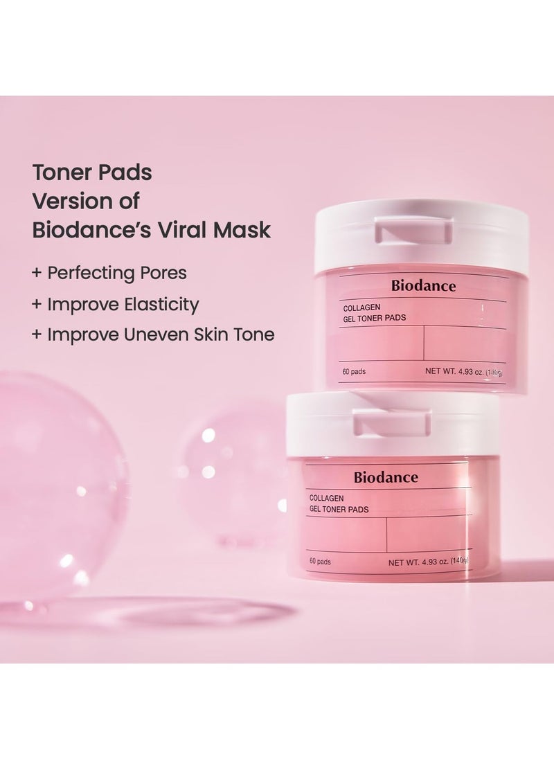 BIODANCE Biodance Collagen Gel Toner Pads – Korean Skincare for Pore Tightening & Firming – 60 Pads with Collagen & Hyaluronic Acid for Sensitive Skin  - Image 4