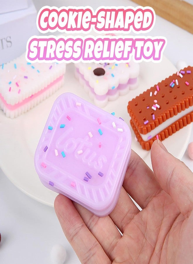 Batorisy Squishy Fidget Toys 3Pack - Kawaii Cookies Squeeze Toys for Kids Adults, Stress Relief Sensory Toys, Kids Squeeze Toys for Anxiety Relief Party Favors Gifts for Girls & Boys(Rectangle) - Image 4