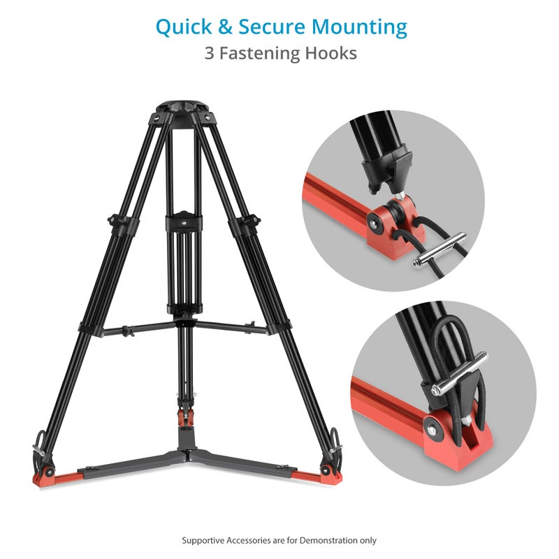 PROAIM Heavy-Duty Ground Spreader V1 for Twin Spiked Feet Camera Tripods. 13.8 to 22.8" Adjustable Radius. Payload up to 90kg/209lb(P-RBSP-V1) - Image 3