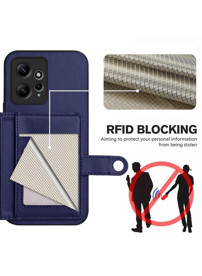 S-TOP Case For Redmi Note 12 4G Global Button Card Bag RFID Anti-theft Phone Case - Image 3