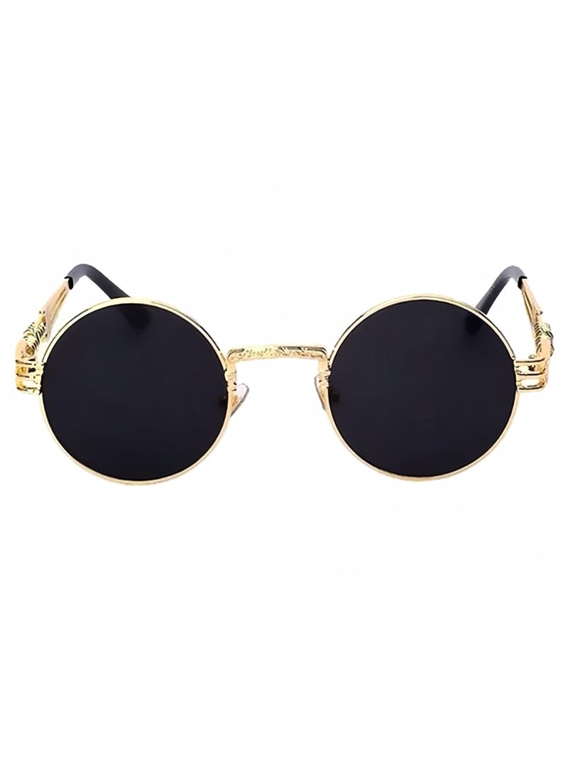 UV Protection Round Frame Sunglasses - Lens Size: 48 mm - Image 2