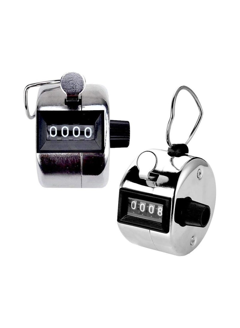Bukela Handheld Mechanical Clicker, Silver, Pack of Tw  - Image 1