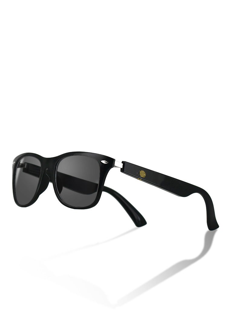 جولف لينك نظارات ذكية MZ08 بلوتوث مكبر صوت لاسلكي سماعة رأس نظارات نظارات ذكية موسيقى نظارات شمسية سوداء - Image 1