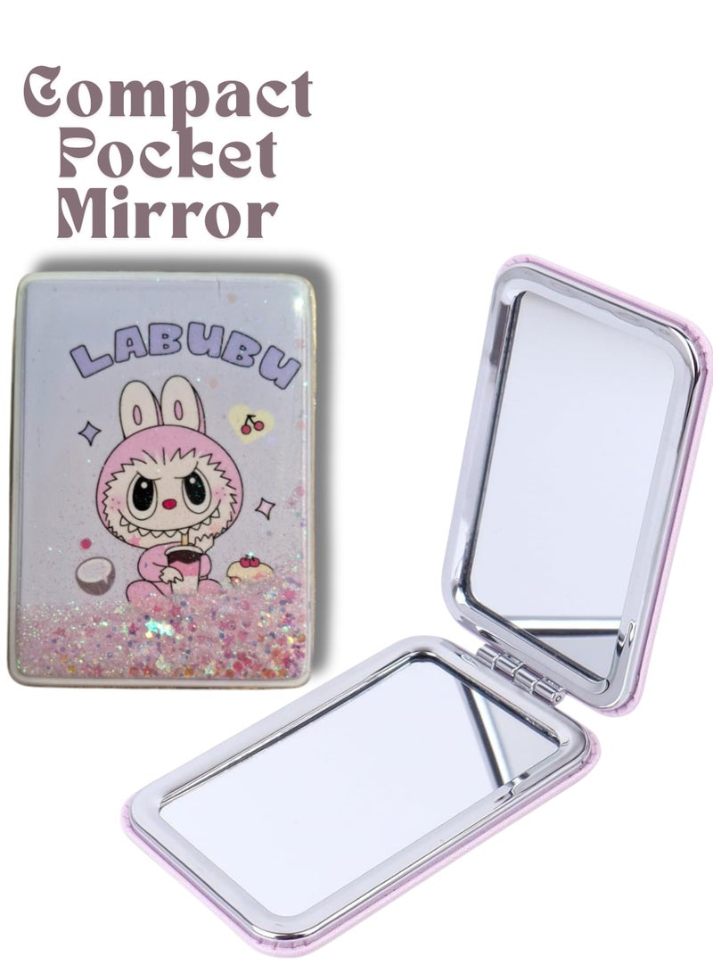 مرآة جيب لابوبو صغيرة قابلة للطي لتصحيح المكياج 5 - Image 3