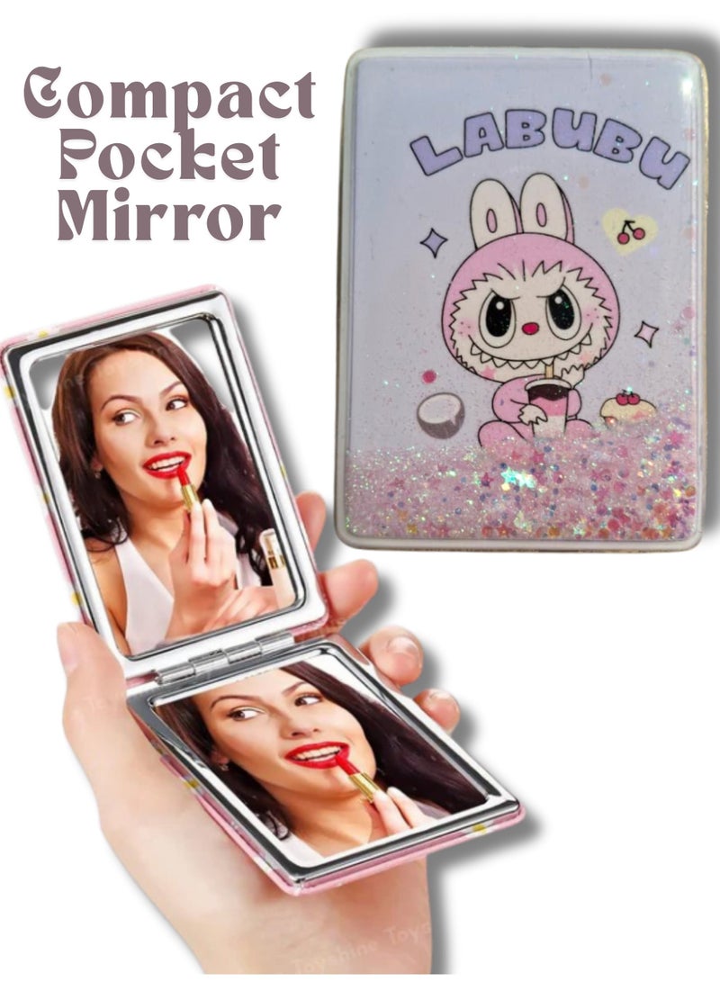 مرآة جيب لابوبو صغيرة قابلة للطي لتصحيح المكياج 5 - Image 2