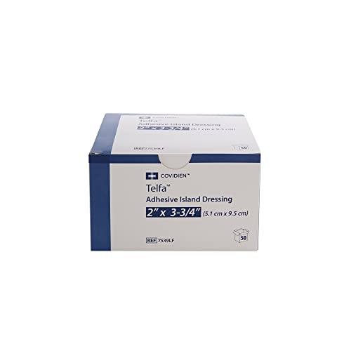 COVIDIEN 7540 Dressing Telfa Island Wound LF St Gauze 4x5 White Adhesive 25 Per Box Part No. 7540 by- Kendall Company - Image 2