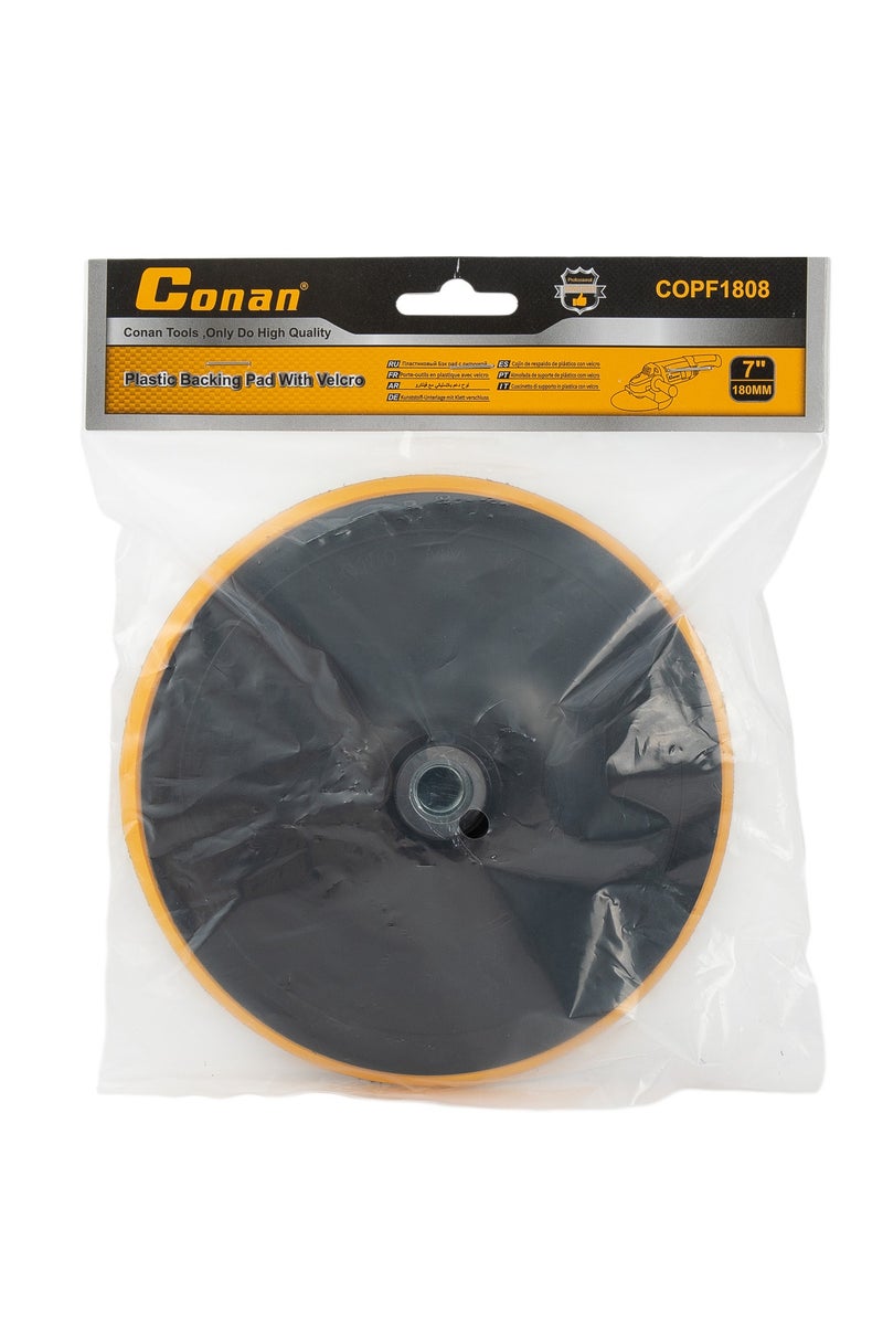 كونان قاعدة بلاستيكية مع فلكرو 7 بوصة لتلميع وصنفرة الأسطح – Conan COPF1808 - Image 2