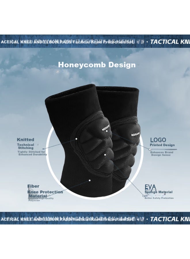 Mdikawe Knee And Elbow Protector Set For Tactical Crawling New Recruits Military Training Before Enlistment Crawling Exercise Soldier Gear Knee Pads Sports - Image 5