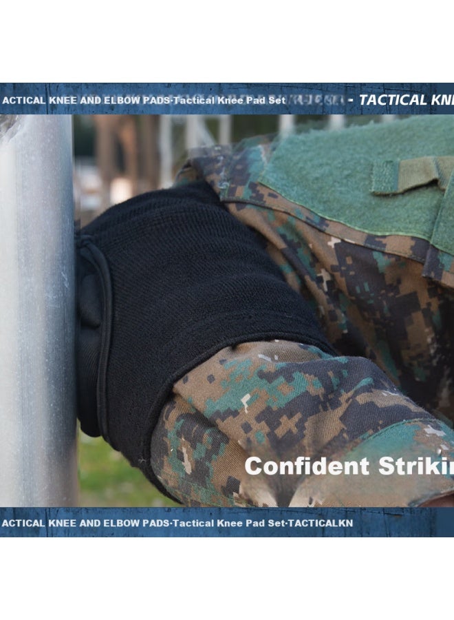 Mdikawe Knee And Elbow Protector Set For Tactical Crawling New Recruits Military Training Before Enlistment Crawling Exercise Soldier Gear Knee Pads Sports - Image 4