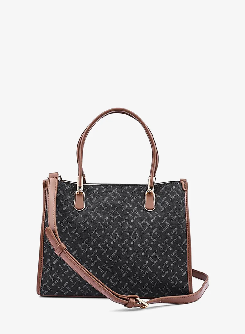 Cuple Women’s Patterned Tote Bag with Double Top Handles