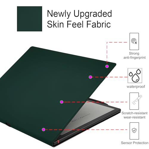 GOVTVA Magnetic Stand Case for Onyx Boox Note Air 5 C/Note Air 4 C/Note Air 3 C (2025/2024/2023 Released) Ultra-Thin Lightweight Leather Cover with Auto Sleep/Wake & Magnetic Closure (Green) - Image 3
