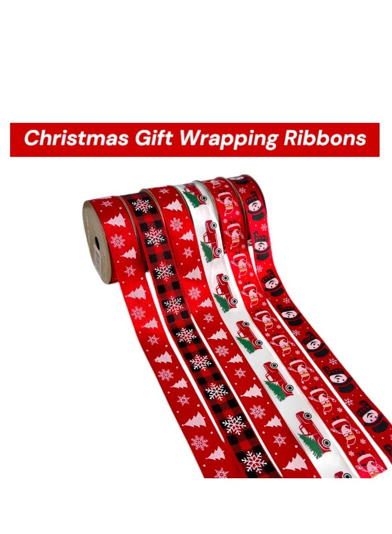 Doodle Kiddo 6 Piece Christmas Ribbons for Gift Wrapping - Image 3