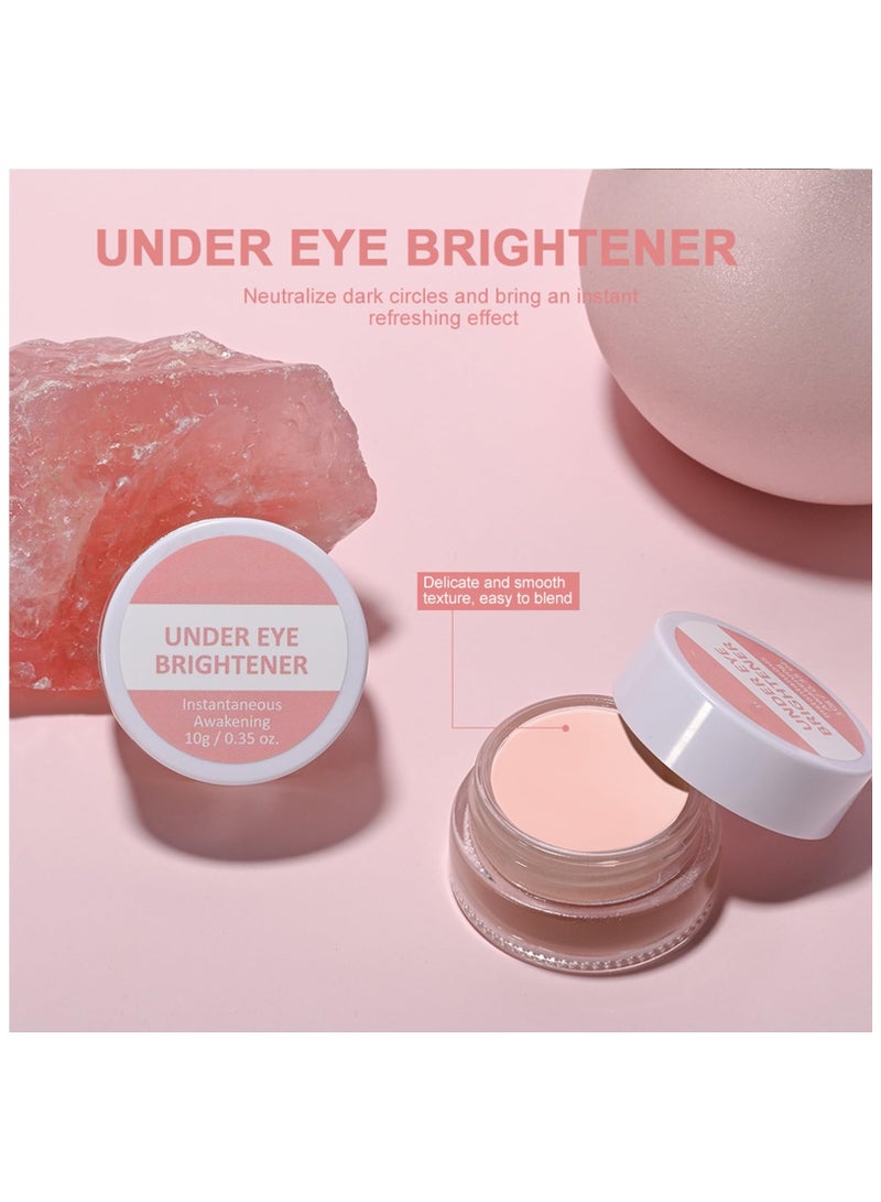 SYOSI 2Pacs Under Eye Brightener Corrector for Women, Nourishing Luminous Under Eye Concealer, Color Corrector Concealer Full Coverage Concealer for Fix Conceal Dark Circles, Vegan Eyes Makeup (0.35oz) - Image 3
