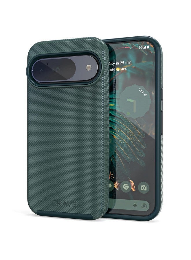 كريف جراب Crave Dual Guard لهاتف Google Pixel 9 وPixel 9 Pro، جراب مزدوج الطبقات مقاوم للصدمات لهاتف Google Pixel 9 وPixel 9 Pro - أخضر غابي - Image 1