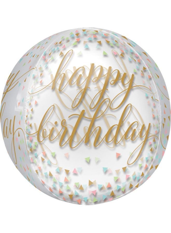 نيبمينينت بالون من القصدير مزين بقصاصات ورق ملونة بألوان الباستيل