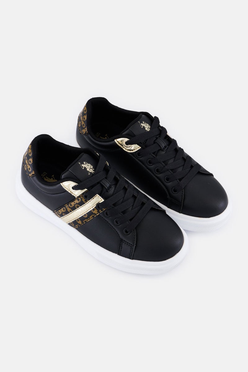 U.S. Polo Assn. أحذية خارجية للنساء ليزلي 4 إف إكس مزودة بأربطة، سوداء - Image 2