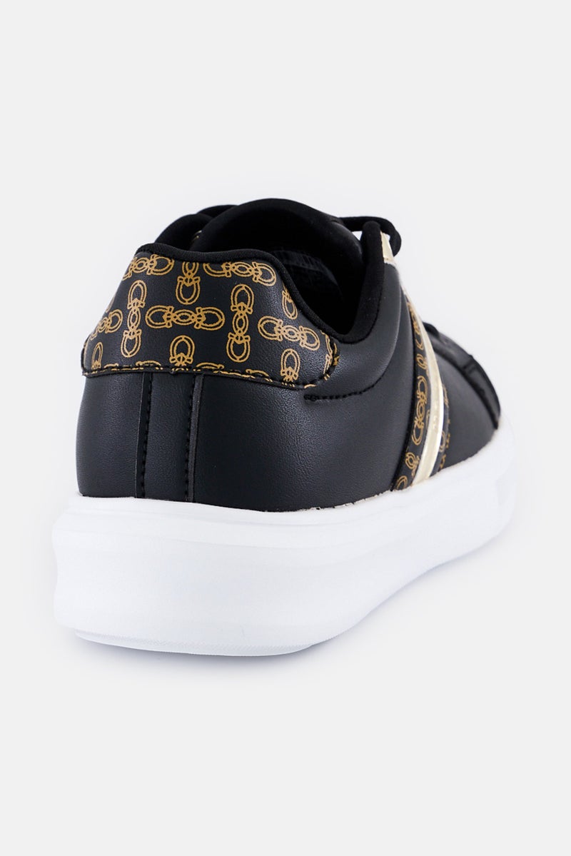 U.S. Polo Assn. أحذية خارجية للنساء ليزلي 4 إف إكس مزودة بأربطة، سوداء - Image 3