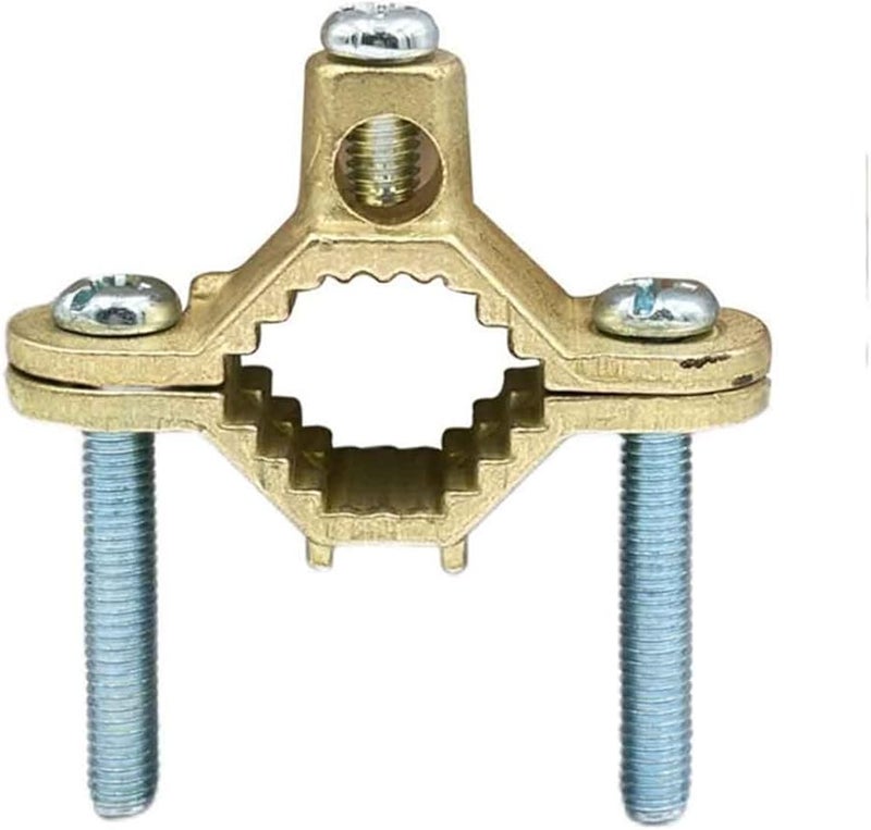 مجموعة مشبك أرضي من سبيكة النحاس لأنابيب المياه من 1/2 إلى 1 بوصة أو قناة فولاذية 1 قطعة - Image 5