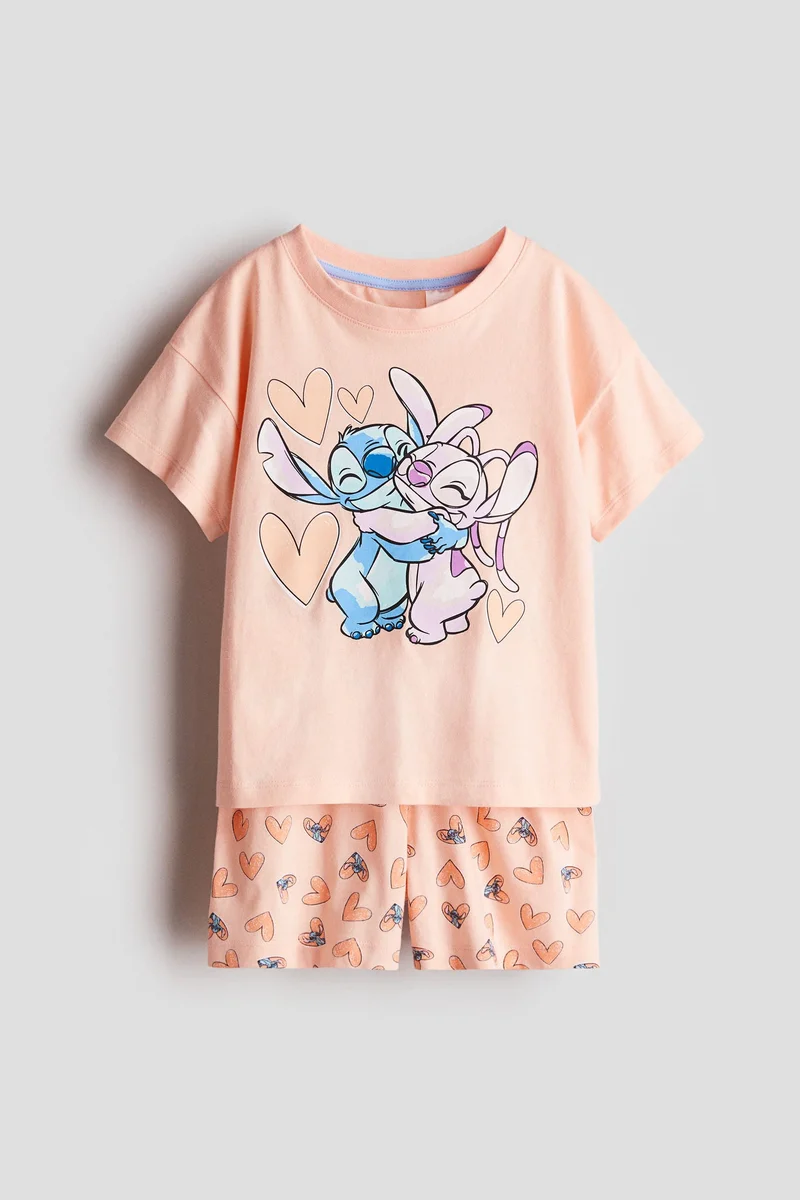 اتش اند ام بيجاما جيرسيه مزينة برسمة