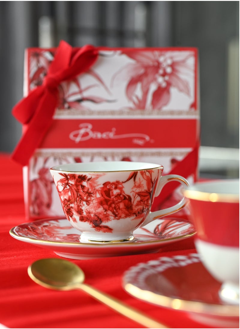 Baci milano - Baci Milano Le Rouge Sest 2 Coffee Cups Porcelain - Image 1
