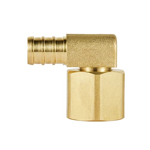 EFIELD 10-Pack EFIELD Barb Crimp Pex Fittings 1/2" X 1/2" Female NPT Swivel Elbow Adapter, Heavy Duty,ASTM F1807, (1/2-inch),(PEX1807220) - Image 4
