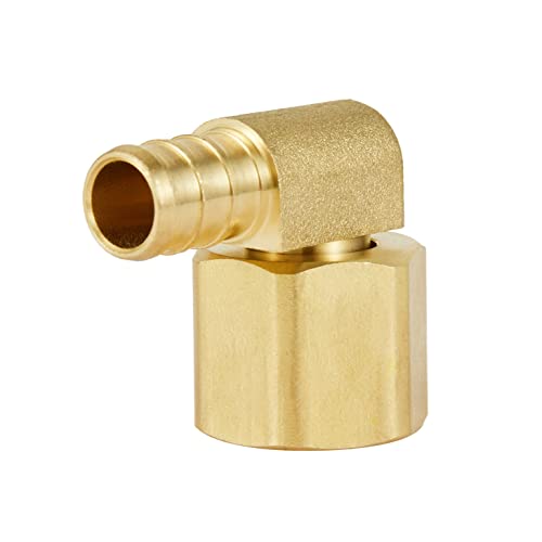 EFIELD 10-Pack EFIELD Barb Crimp Pex Fittings 1/2" X 1/2" Female NPT Swivel Elbow Adapter, Heavy Duty,ASTM F1807, (1/2-inch),(PEX1807220) - Image 2