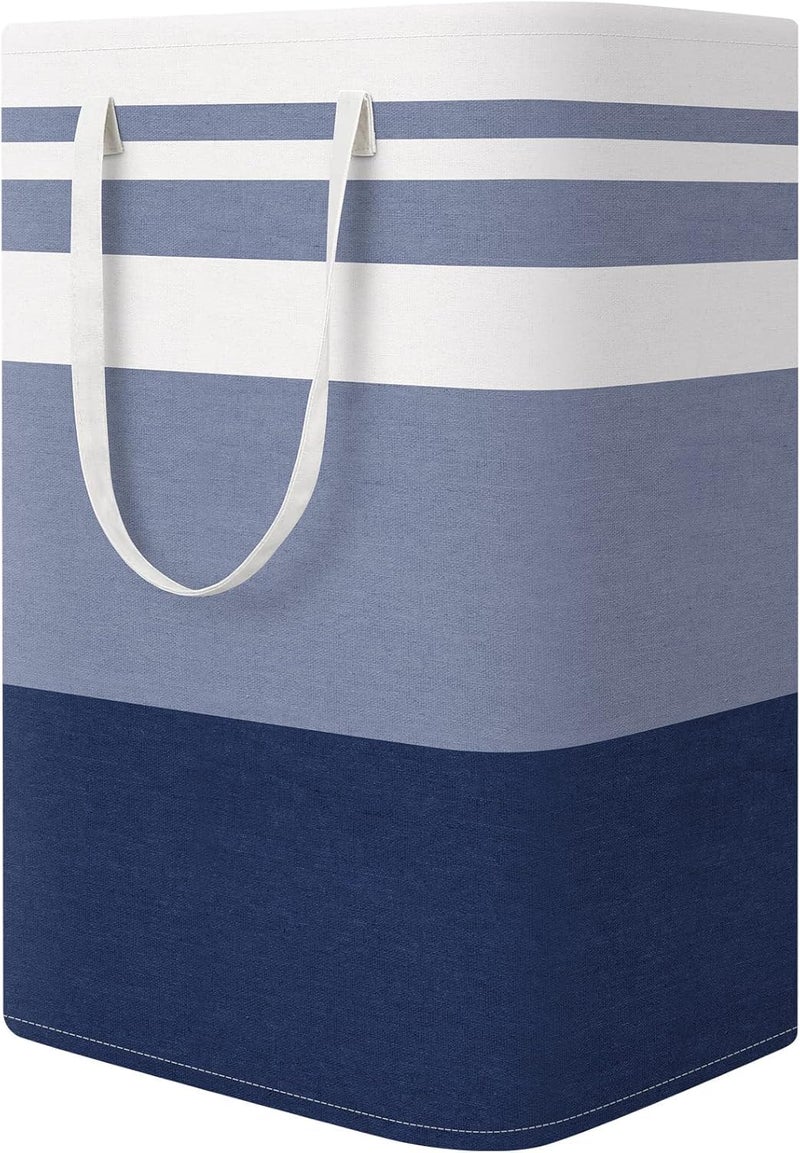 StorageRight Laundry Basket Hamper Large Collapsible Laundry Hamper with Easy Carry Handlesï¼ŒFreestanding Clothes Hampers for Laundry, Bedroom, Dorm, Clothes, Towels, 75L, Gradient Blue - Image 1
