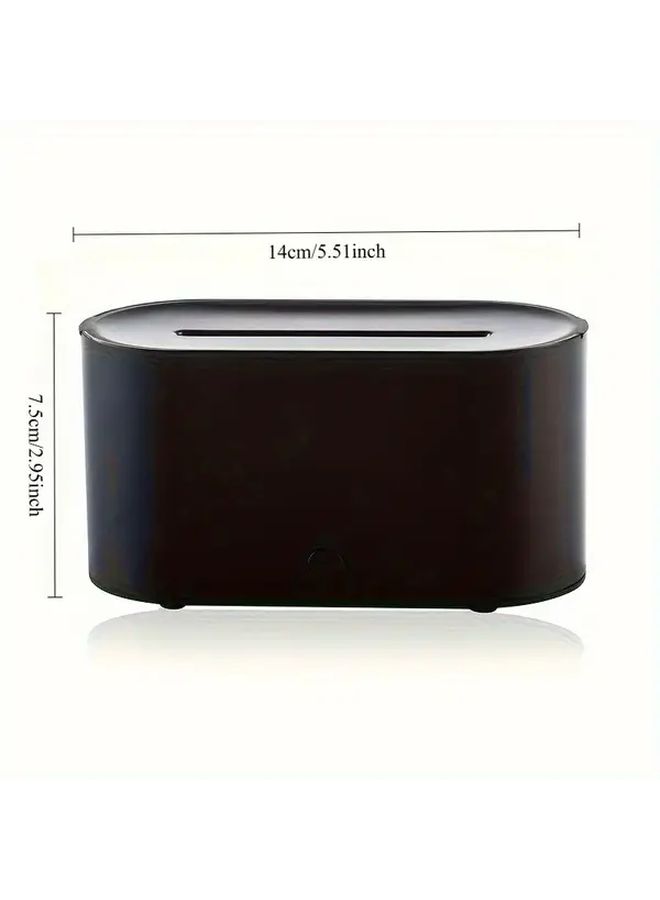 White Essential Oil Diffuser With 7 Color Flame Timer Auto Shutoff For Home Bedroom Yoga - Image 4
