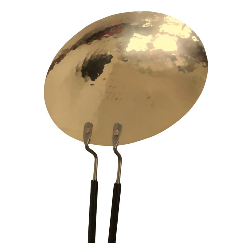 NUTRION Pure Brass Roti Tawa - Traditional Indian Cooking Pan with Health-Boosting Properties (24 cm) (Brass Roti Tawa) - Image 3