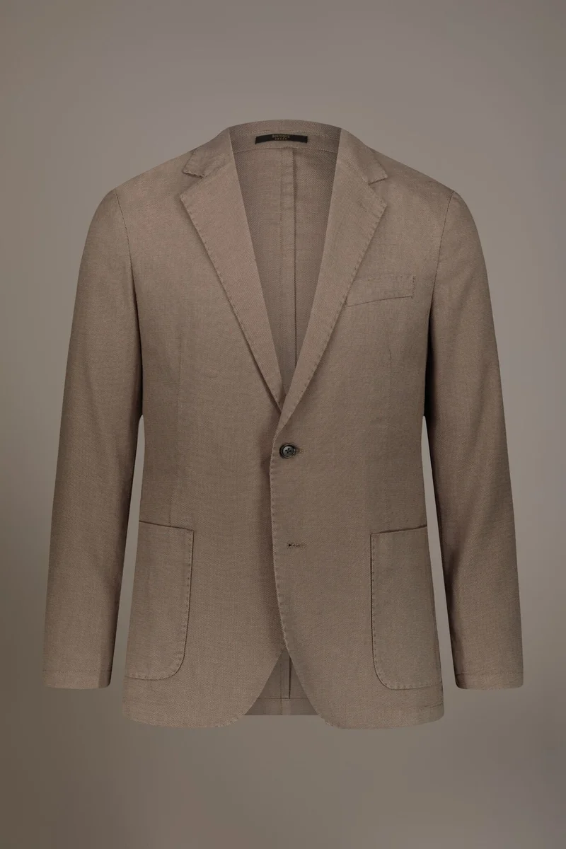 Doppelganger Beige Single breasted jacket with patch pocket - Beige for Men | Best Price UAE