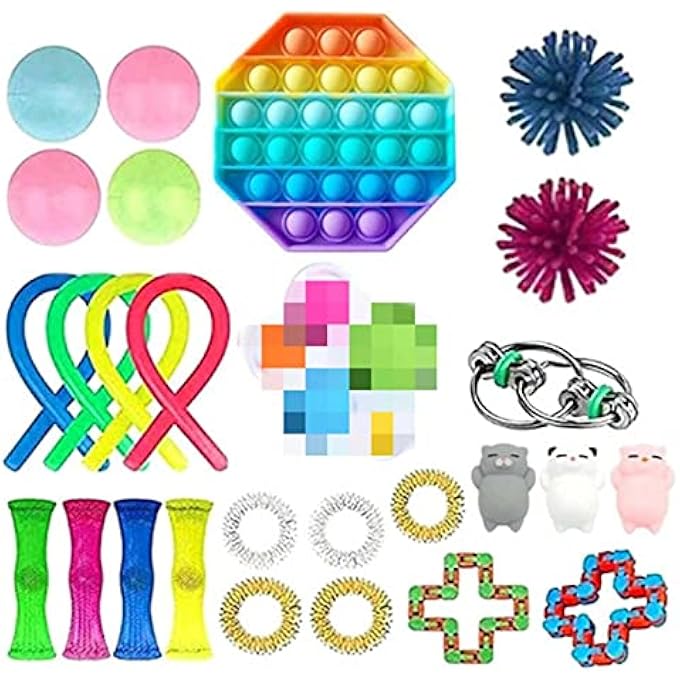 N.C NC New Adult Children's Decompression Toys, Rubik's Cube, Bubble Toy Set - Image 5