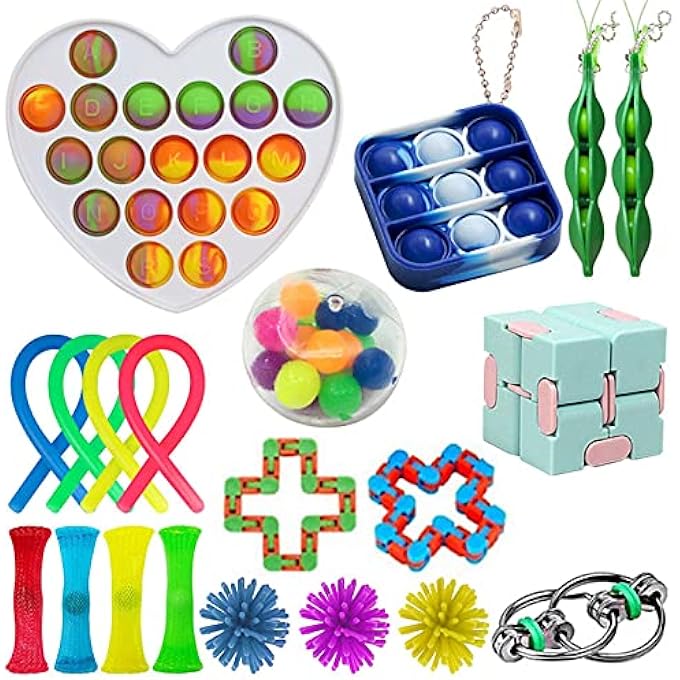 N.C NC New Adult Children's Decompression Toys, Rubik's Cube, Bubble Toy Set - Image 1