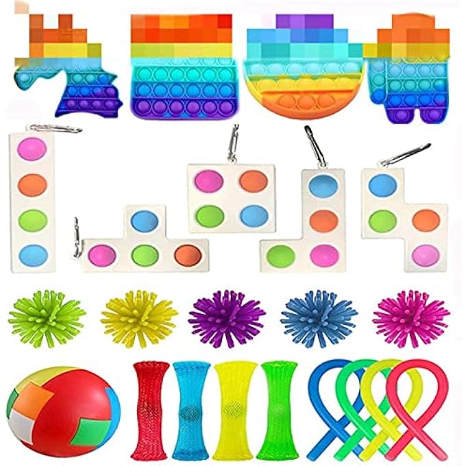 N.C NC New Adult Children's Decompression Toys, Rubik's Cube, Bubble Toy Set - Image 3