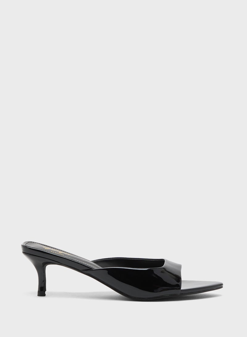 Ginger Low Heel Pointed Toe Sandal - Image 1