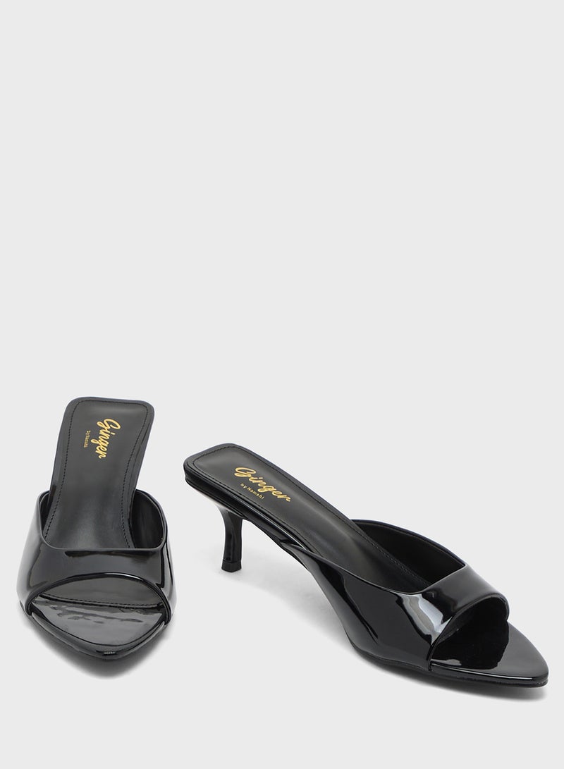 Ginger Low Heel Pointed Toe Sandal - Image 4