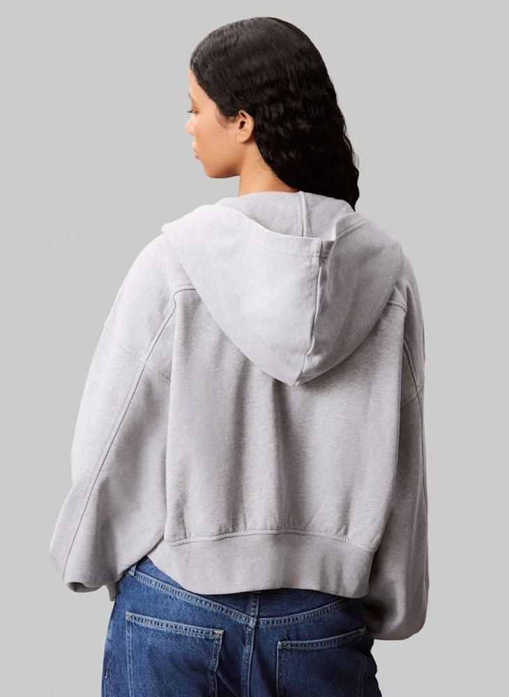 كالفن كلاين جينز Logo Zip Through Hoodie
