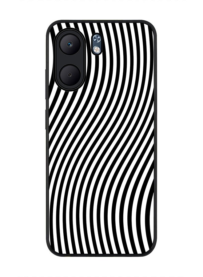 Stylizedd For Oppo A5x 5G / A5x 4G Case,Slim fit Camera Protection, Shockproof Thin Phone cover  - Zebra Lines