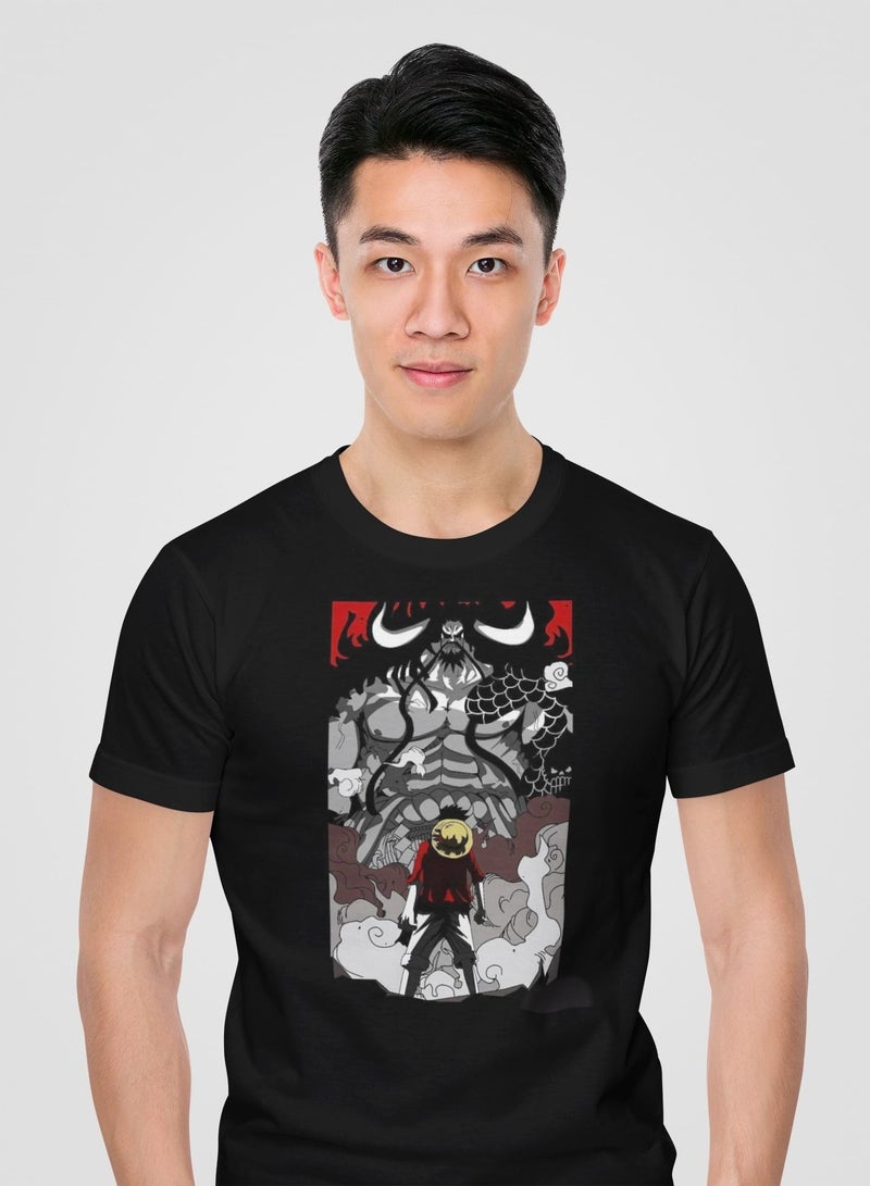 MERCH Epic Showdown: Luffy vs Kaido Tshirt - Image 1