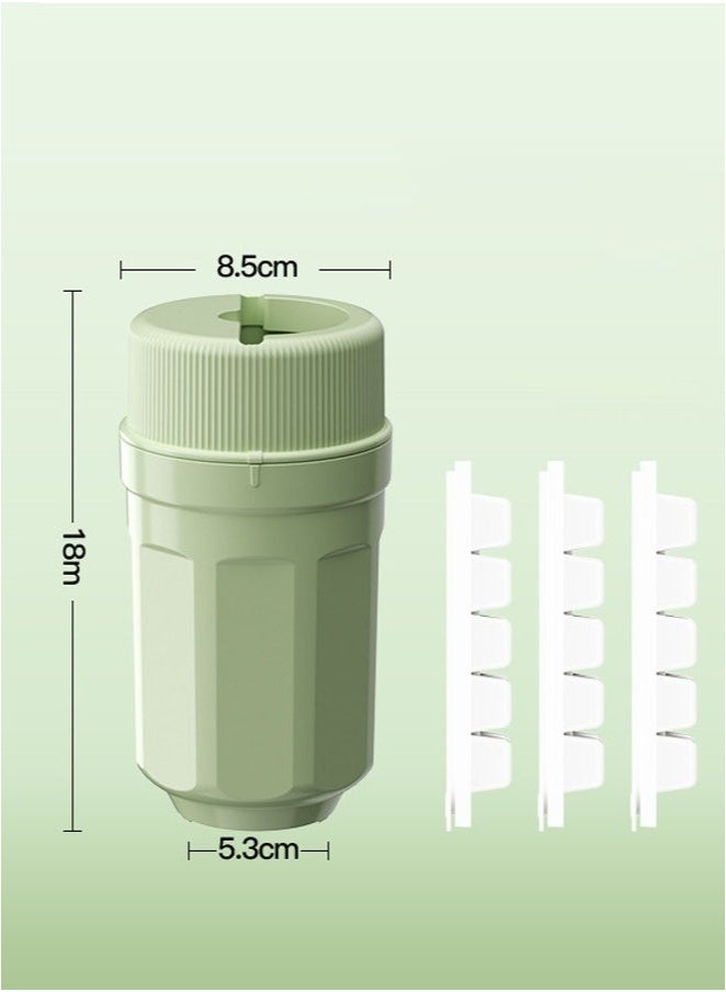 VICTORIA ANNA Creative Round Non-Press Ice Cube Maker - Household 3-Compartment Ice Tray with Lid - Image 1