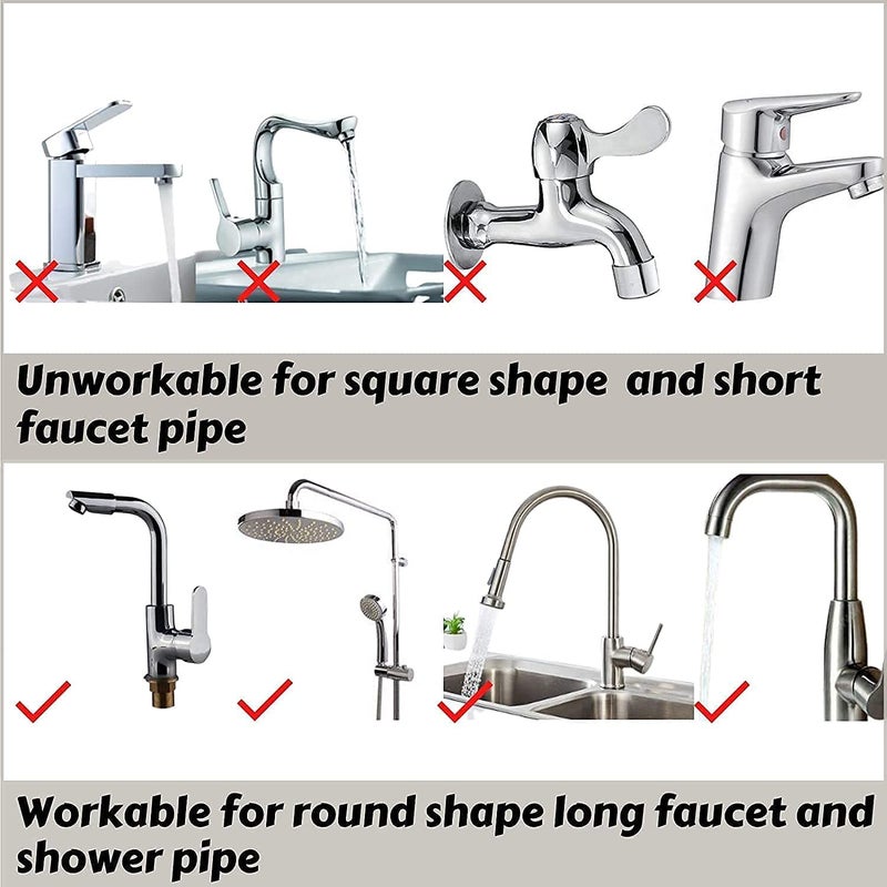 DHYANI DHYANI Stainless Steel Kitchen and Bathroom Faucet Soap Scrubbers Sponge Holder Rack Hanging Sink Organizer Stand Caddy Rack Towel Holder Faucet Caddy for Bathroom Shelf - Image 2