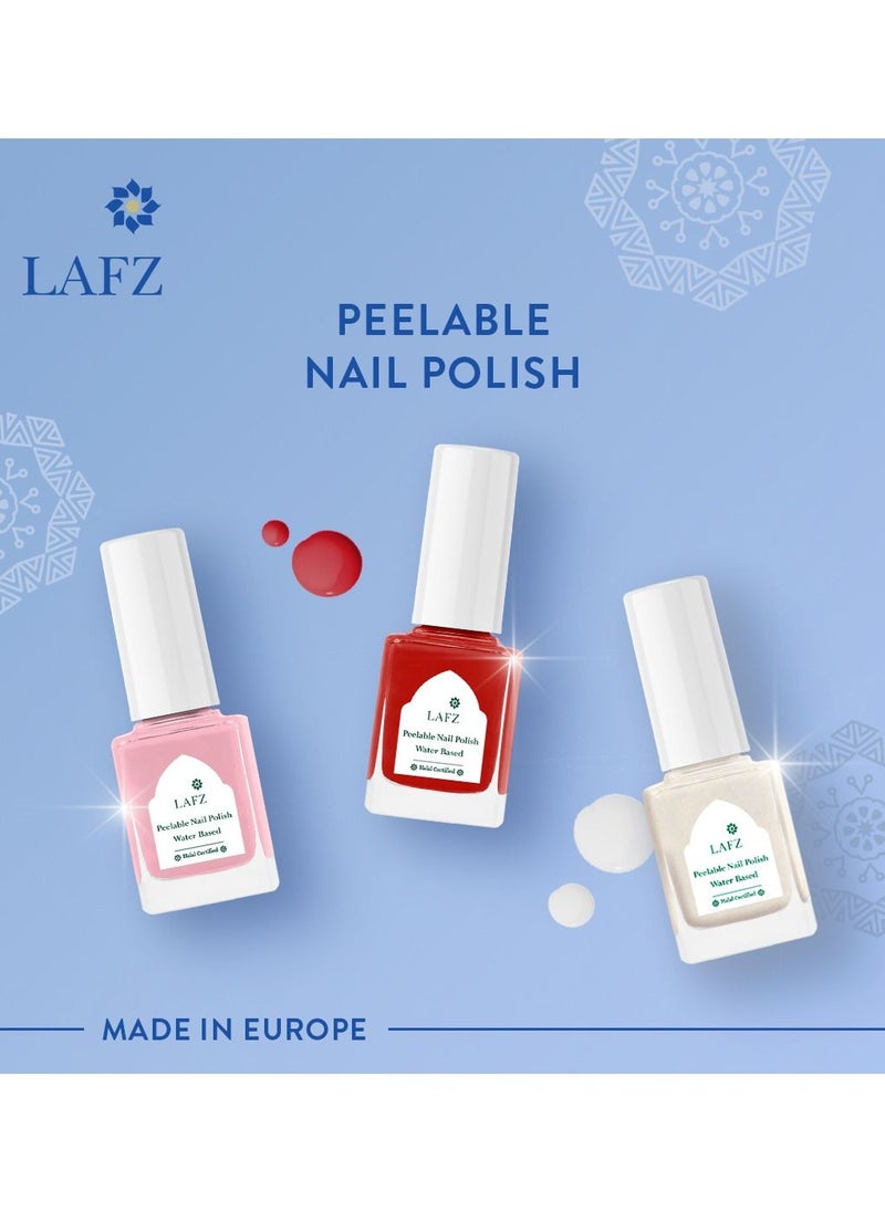 LAFZ - Peelable Nail Polish Easy-to-apply easy-to-remove water-based colour 11 ML 306 Frosted Pearl - Image 1