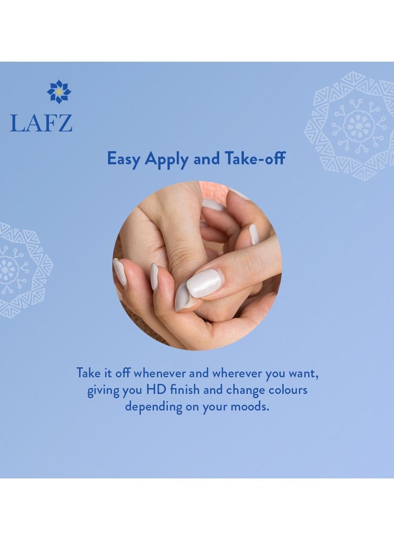 LAFZ - Peelable Nail Polish Easy-to-apply easy-to-remove water-based colour 11 ML 306 Frosted Pearl - Image 1