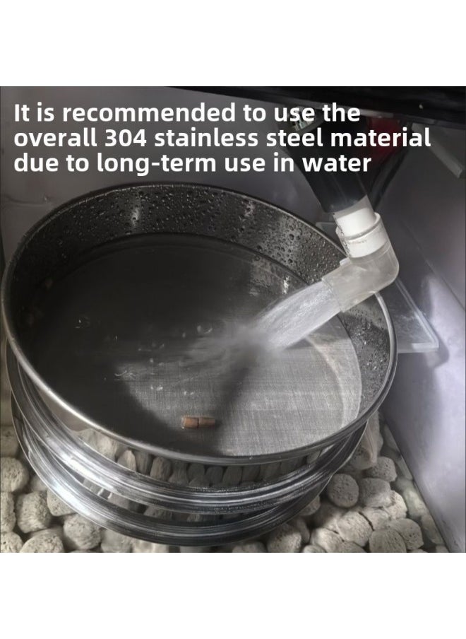 Generic - Fish Tank Fish Pond Filter Screen Ultra Fine Mesh Stainless Steel Sieve Turnover Box Fish Dung Filter Mesh Sieve-Specification:Customized Square Filter Sieve-Colour:150 Mesh - Image 1